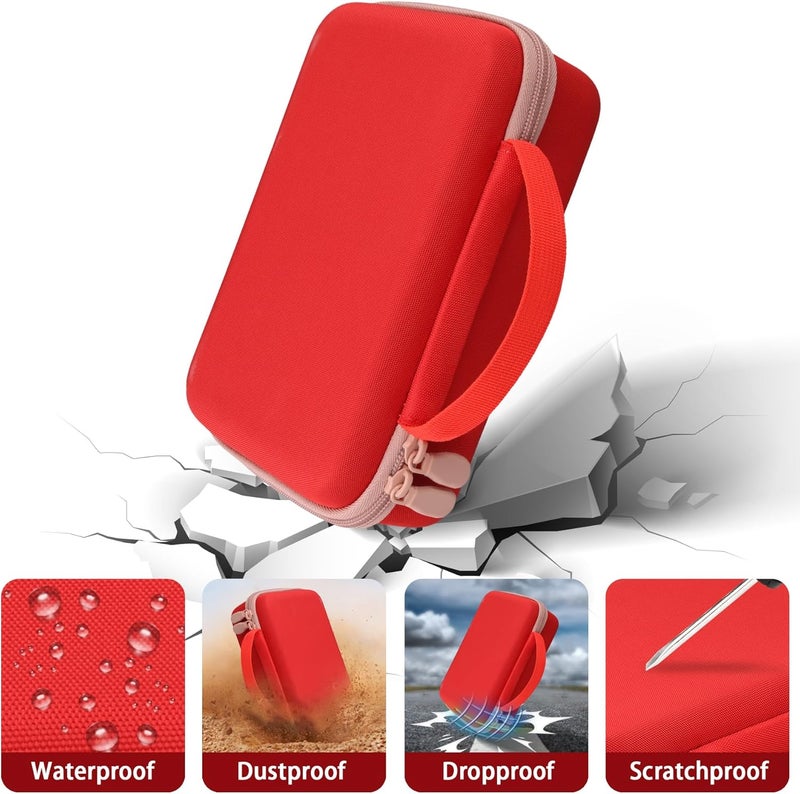 Baval Label Printer Case Compatible with NIIMBOT B21/B1 Label Maker Thermal Label Printer and 2 inch Label Paper(Red Case) - Image 5